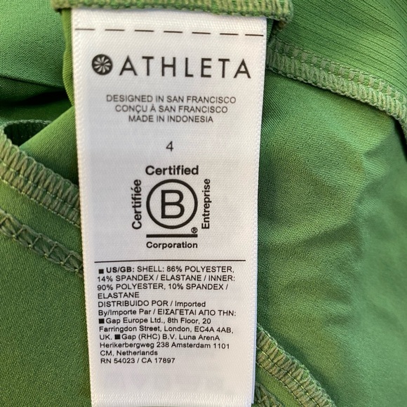 Athleta Skort W/Pockets Green Size 4 New Never Worn No Tags - Picture 10 of 12